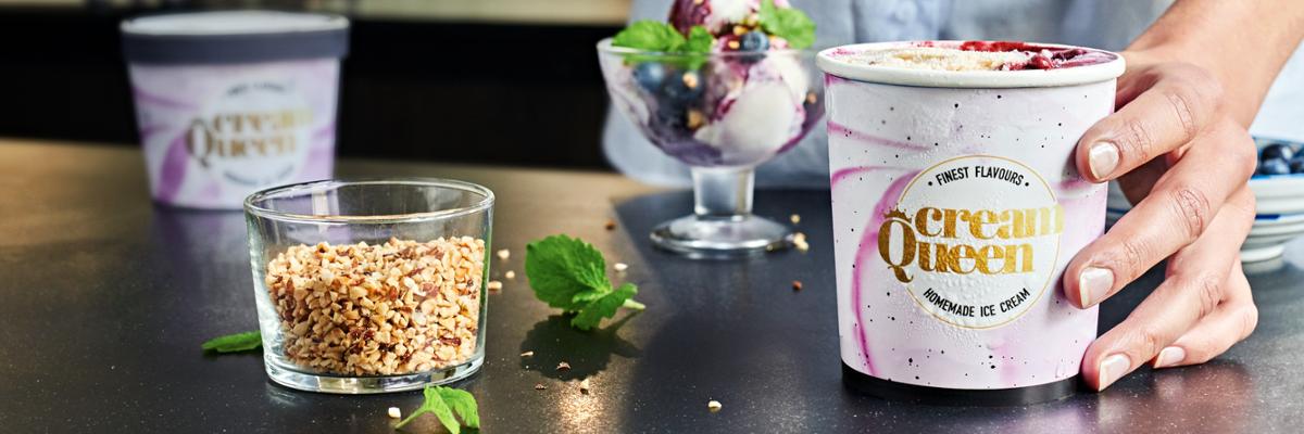 Ice cream packaging made from Cupforma.