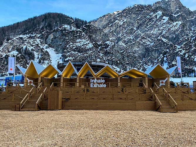 Wooden pavillion
