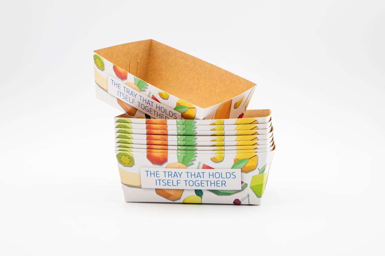 Stora Enso CKB Kraft back tray with print