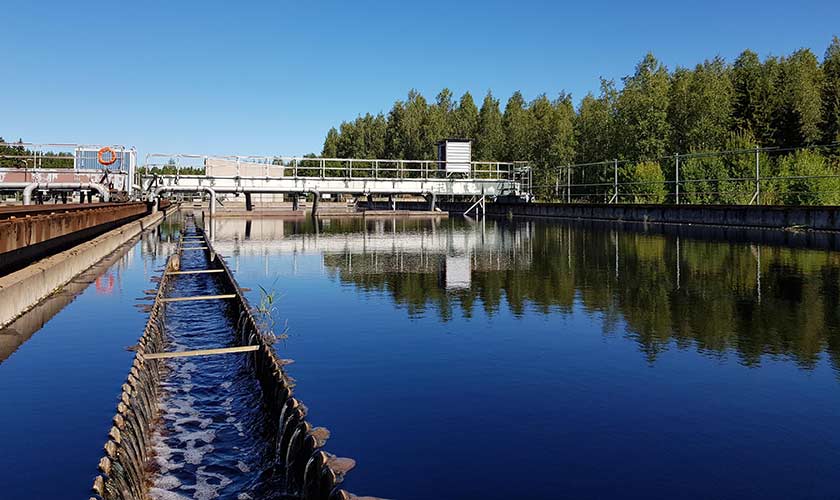 Wastewater treatment plant at Anjala Mill, Finland