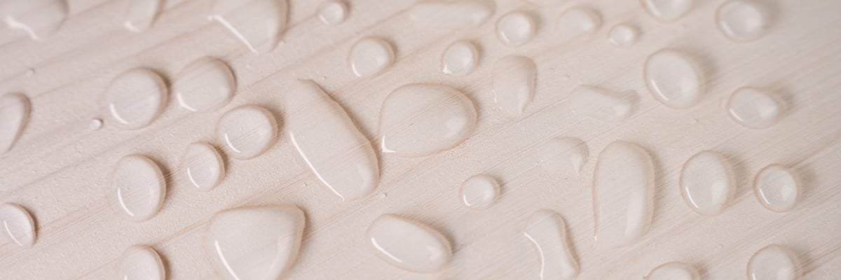 Detail of how water is repelled with Hydrophobic Coating