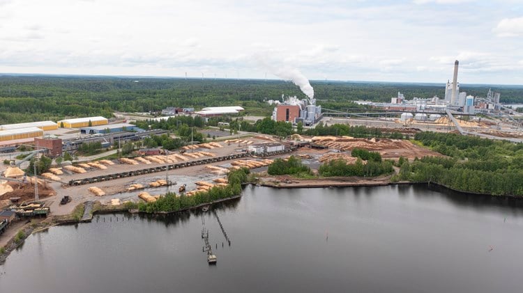 Image in Stora Enso Honkalahti sawmill.