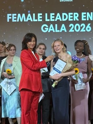 Female Leader Engineer Finland 2026 voittaja Elin Wik.
