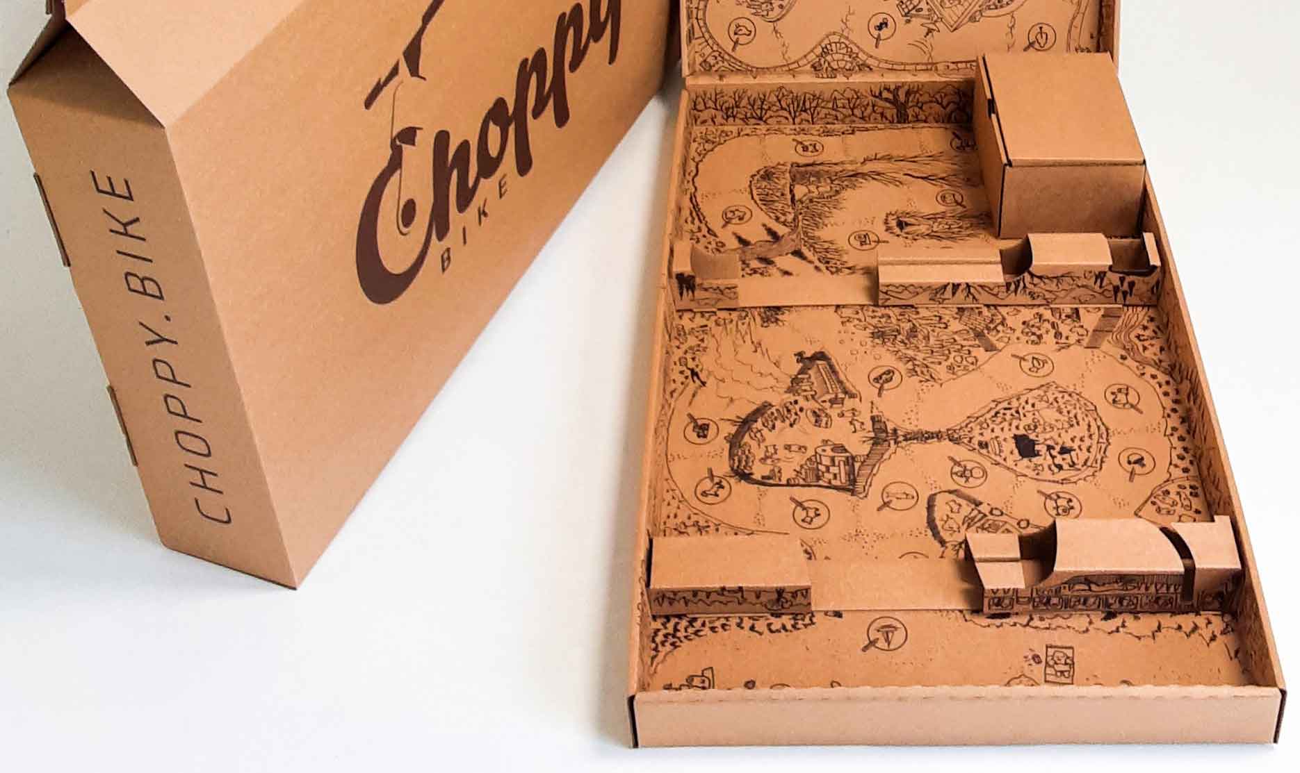 Choppy Bike packaging game