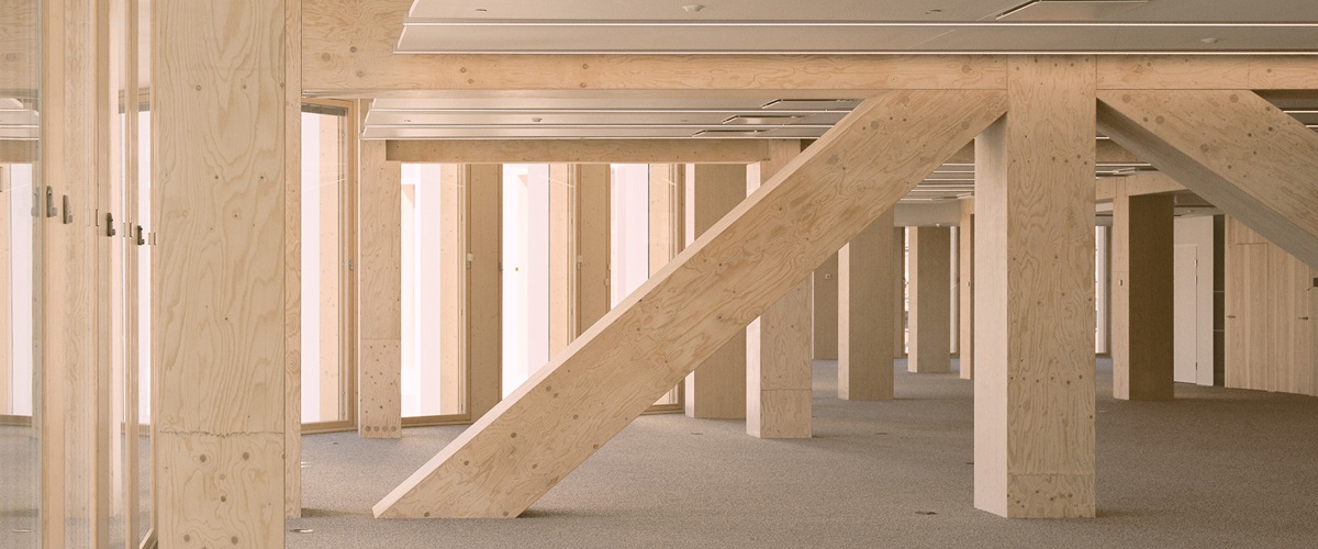 Stora Enso head office wooden structure and elements