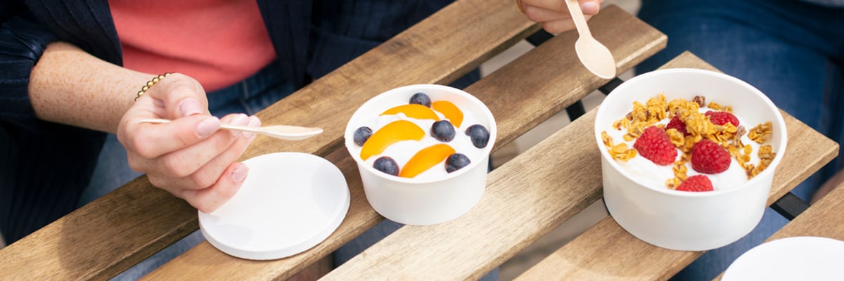 Diary and yoghurt cups