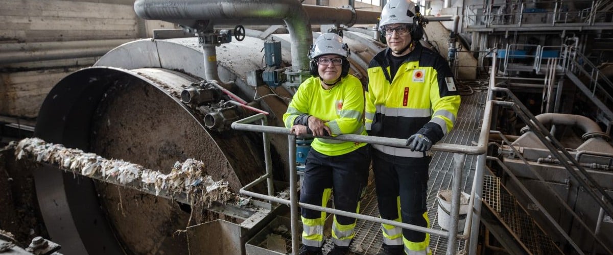 Kuva Stora Enson Varkauden kierrätyskuitujen erotusrummussa käytetyt kartonkipakkaukset saavat uuden elämän.