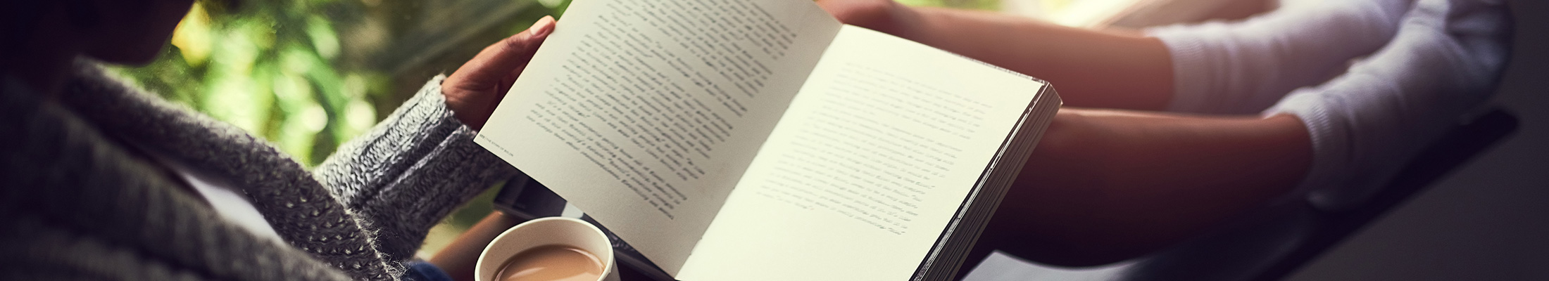 Bibliophile reading a book