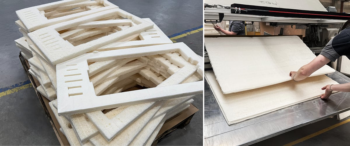 Papira Insulation sheets production.