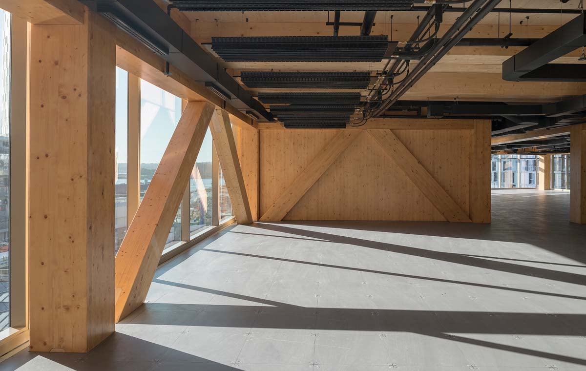 Gluedlaminated timber (GLT) Mass timber construction Stora Enso