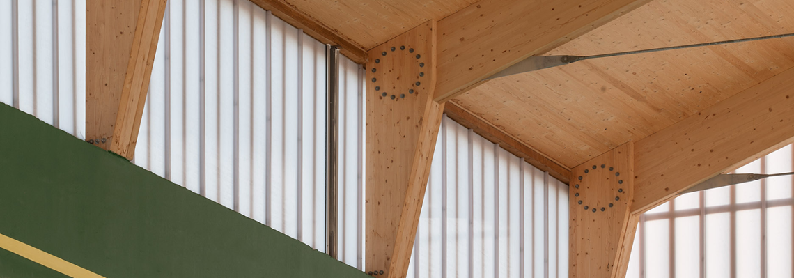 Wooden roof construction for the Fronton Gure Jokoa - Others - Orkoien, Spain
